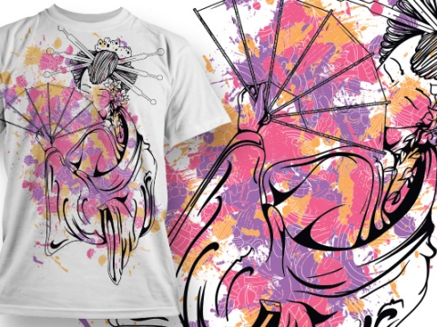 áo trắng in hình 3D do đồng phục Hello sản xuất