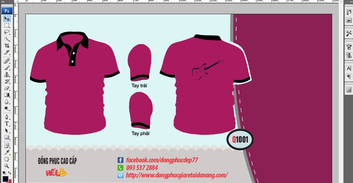 chèn họa tiết vào mẫu thiết kế áo