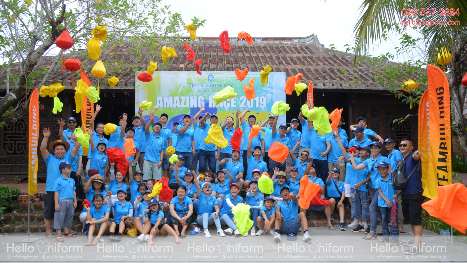 Công ty the sunrise bay đặt áo team building