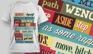 áo trắng in hình 3D do đồng phục Hello sản xuất