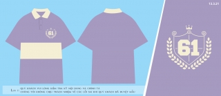 Mẫu áo lớp mới nhất phông rộng, tay lửng in theo yêu cầu