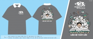 Mẫu áo lớp mới nhất phông rộng, tay lửng in theo yêu cầu