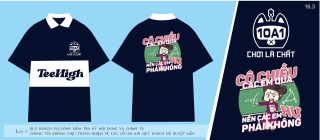 Mẫu áo lớp mới nhất phông rộng, tay lửng in theo yêu cầu