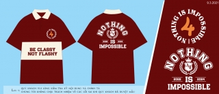 Mẫu áo lớp mới nhất phông rộng, tay lửng in theo yêu cầu